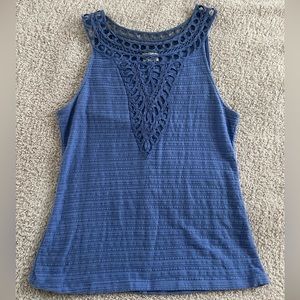 Anthropologie x 9-H15 STCL | Sleeveless Ribbed Top with Crochet Detail